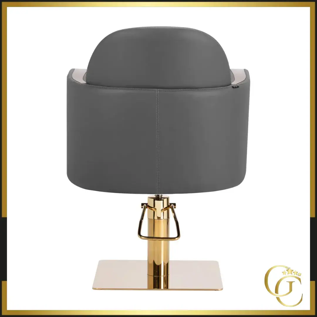Fauteuil de Coiffure Garance Gris - Chaise de Coiffure Garance Gris - Fauteuil pour salon de Coiffure - chaise pour salon de coiffure - mobilier de coiffure haut de gamme