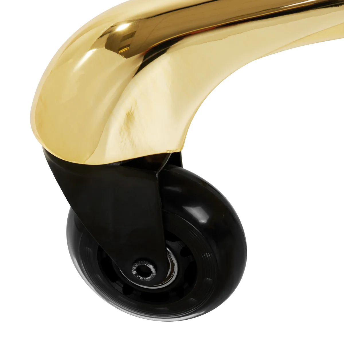 Gabbiano fine gold beauty stool - Professional beauty stool - Beauty salon stool - Ergonomic saddle stool - Professional beauty furniture