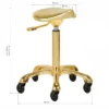 Tabouret esthétique gabbiano fine gold - Tabouret Esthétique Professionnel - Tabouret pour salon de beauté - Tabouret de selle ergonomique - Mobilier esthétique professionnel