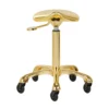 Tabouret esthétique gabbiano fine gold - Tabouret Esthétique Professionnel - Tabouret pour salon de beauté - Tabouret de selle ergonomique - Mobilier esthétique professionnel