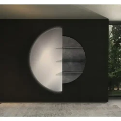 Miroir de coiffure Eclissi - Poste de coiffage Eclissi - Mobilier pour salon de coiffure - Coiffeuse avec miroir Led - Poste de coiffure professionnel