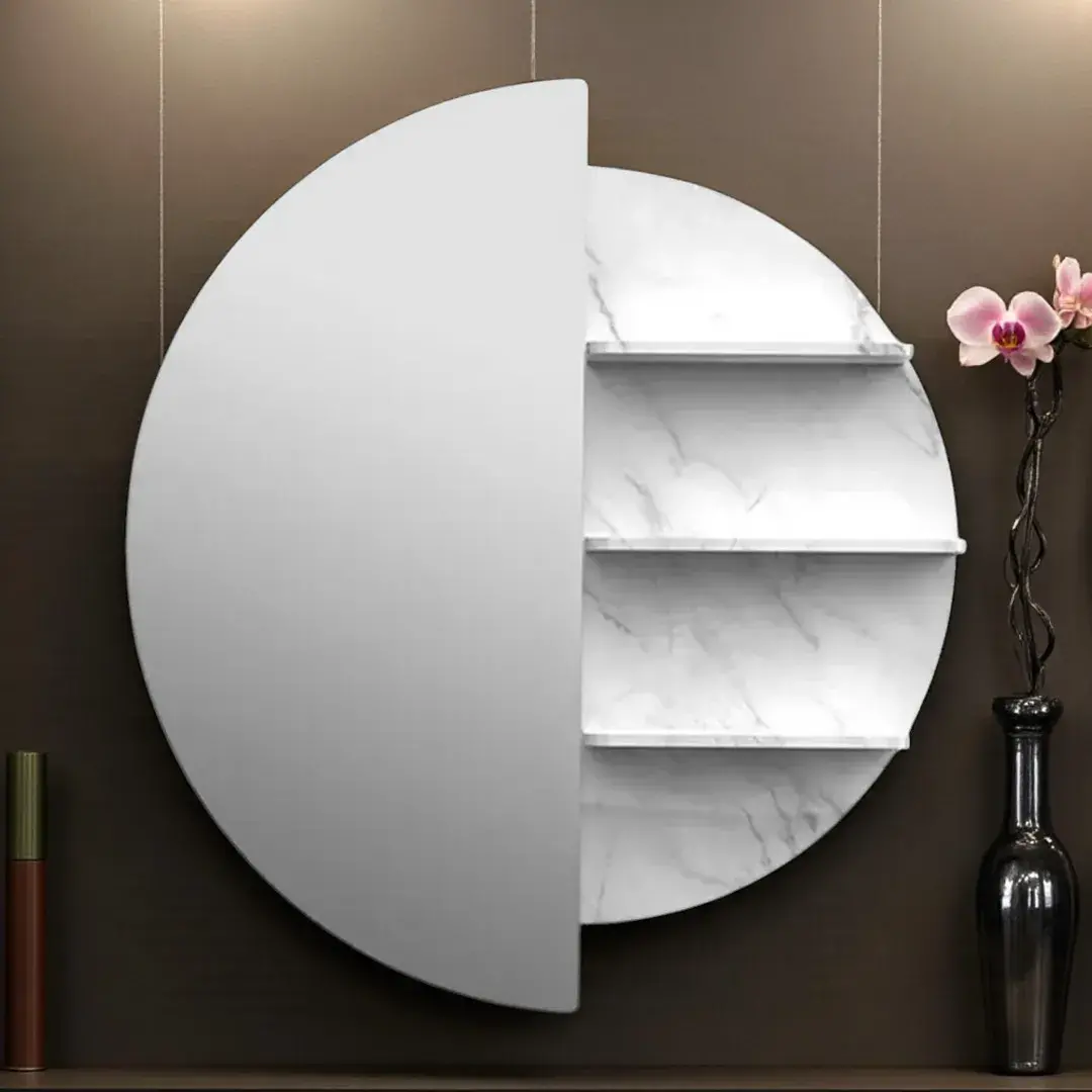 Miroir_Eclissi Miroir de coiffure Eclissi - Poste de coiffage Eclissi - Mobilier pour salon de coiffure - Coiffeuse avec miroir Led - Poste de coiffure professionnel