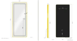 NOOR Hairdressing Mirror - NOOR Styling Station - Hair Salon Furniture - Vanity with LED Mirror - Professional Styling Station