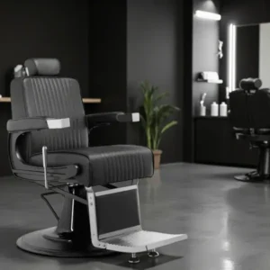 Fauteuil de barbier quiff 2.0 - chaise de Barbier quiff 2.0 - Fauteuil de coiffure pour homme - chaise de coiffure vintage - mobilier de barbier professionnel