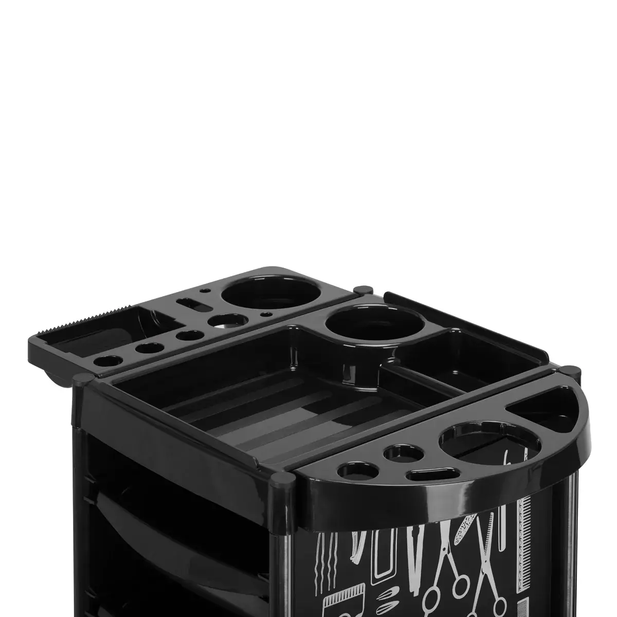 Chariot de coiffure X11-9 BLACK - meuble de rangement X11-9 BLACK- mobilier de coiffure professionnel - meuble de rangement X11-9 BLACK- Chariot pour salon de coiffure