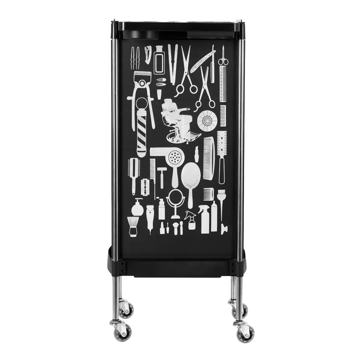 Chariot de coiffure X11-9 BLACK - meuble de rangement X11-9 BLACK- mobilier de coiffure professionnel - meuble de rangement X11-9 BLACK- Chariot pour salon de coiffure