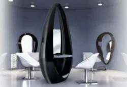 Blackstar_Groupe Coiff (6) Black Star Double-Sided Styling Station - Double-Sided Styling Station - Double-Sided Mirror with LED - Ceriotti Styling Furniture - Hair Salon Furniture