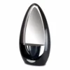 Coiffeuse double face Black Star - Poste de coiffage double face - Miroir double face avec Led - Mobilier de coiffure Ceriotti - Mobilier pour salon de coiffure