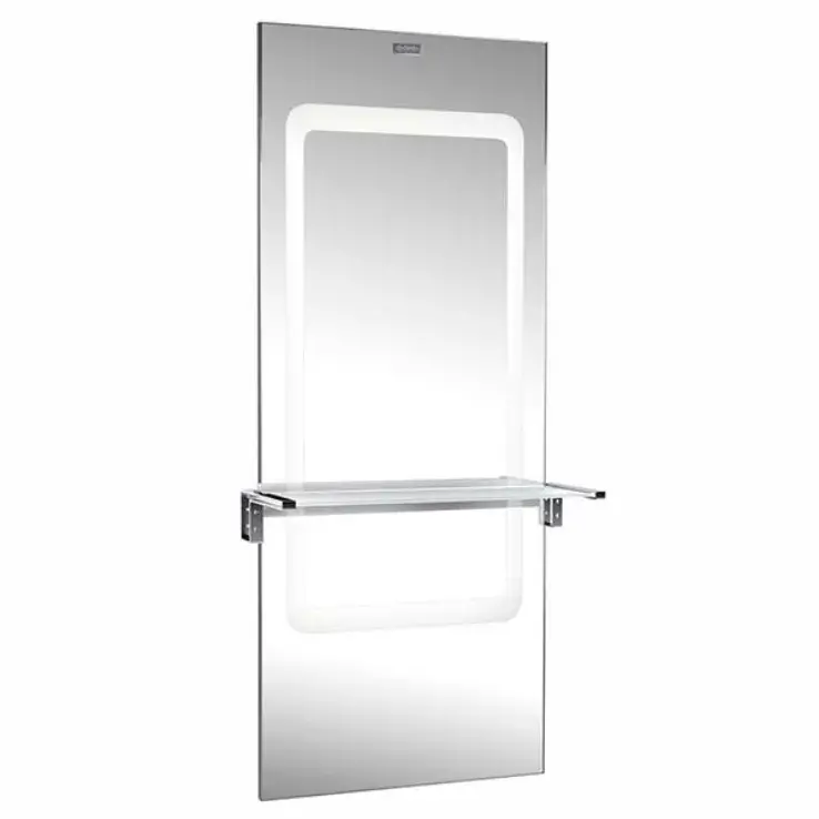 coiffeuse murale Miroir de coiffure LUME 24- Poste de coiffage LUME 24 - Mobilier pour salon de coiffure - Coiffeuse avec miroir Led - Poste de coiffure professionnel - Miroir de coiffure LUME 24- Poste de coiffage LUME 24 - Mobilier pour salon de coiffure - Coiffeuse avec miroir Led - Poste de coiffure professionnel