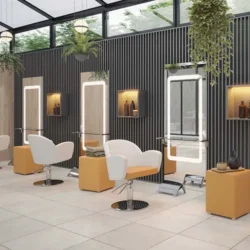 coiffeuse murale Miroir de coiffure LUME 24- Poste de coiffage LUME 24 - Mobilier pour salon de coiffure - Coiffeuse avec miroir Led - Poste de coiffure professionnel - Miroir de coiffure LUME 24- Poste de coiffage LUME 24 - Mobilier pour salon de coiffure - Coiffeuse avec miroir Led - Poste de coiffure professionnel