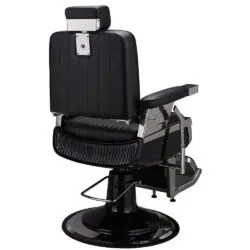 Fauteuil de barbier Elliot full Black - Fauteuil barbier professionnel - chaise de barbier vintage - fauteuil de coiffure pour homme - fauteuil de coiffure vintage - mobilier de coiffure professionnel - mobilier barbier professionnel - siège barber - fauteuil barbershop