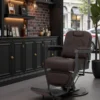 Fauteuil de barbier Bruno BR - Fauteuil barbier professionnel - chaise de barbier vintage - fauteuil de coiffure pour homme - fauteuil de coiffure vintage - mobilier de coiffure professionnel - mobilier barbier professionnel - siège barber - fauteuil barbershop