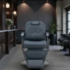 Fauteuil de barbier Bruno Full Graphite - Fauteuil barbier professionnel - chaise de barbier vintage - fauteuil de coiffure pour homme - fauteuil de coiffure vintage - mobilier de coiffure professionnel - mobilier barbier professionnel - siège barber - fauteuil barbershop