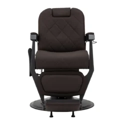 Fauteuil de barbier Bruno BR - Fauteuil barbier professionnel - chaise de barbier vintage - fauteuil de coiffure pour homme - fauteuil de coiffure vintage - mobilier de coiffure professionnel - mobilier barbier professionnel - siège barber - fauteuil barbershop
