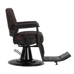 Fauteuil de barbier Bruno BR - Fauteuil barbier professionnel - chaise de barbier vintage - fauteuil de coiffure pour homme - fauteuil de coiffure vintage - mobilier de coiffure professionnel - mobilier barbier professionnel - siège barber - fauteuil barbershop