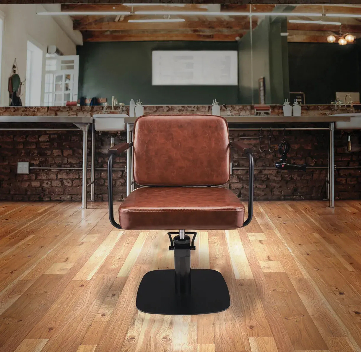 Fauteuil de coiffure ENZO - chaise de coiffure ENZO - fauteuil de coiffure professionnel - mobilier pour salon de coiffure - meuble pour salon de coiffure