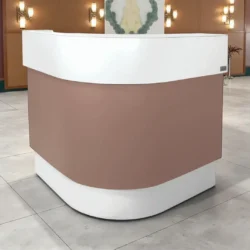 Meuble de réception HARLO - Comptoir d'Accueil HARLO - Meuble d'Accueil HARLO - Comptoir caisse HARLO - mobilier de coiffure haut de gamme