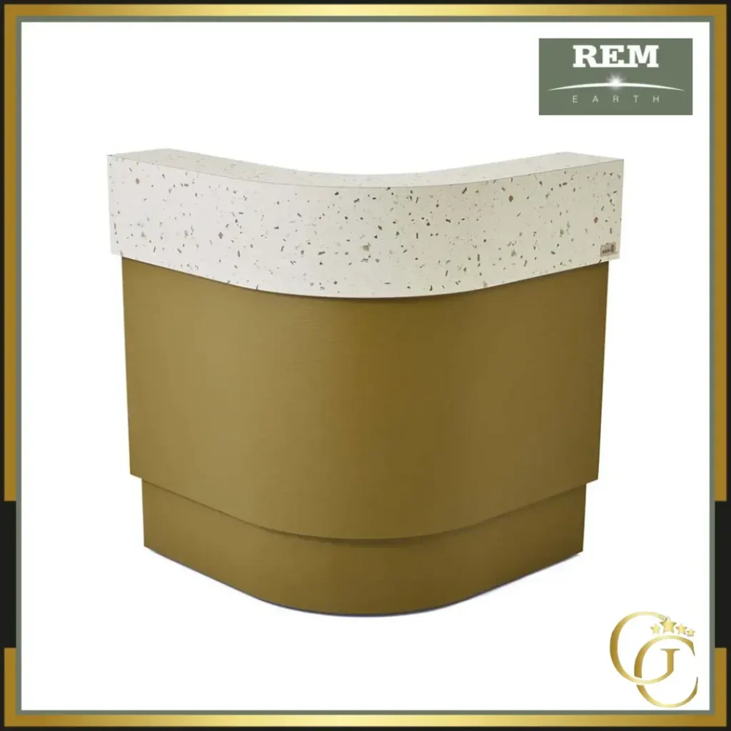 Meuble de réception HARLO - Comptoir d'Accueil HARLO - Meuble d'Accueil HARLO - Comptoir caisse HARLO - mobilier de coiffure haut de gamme
