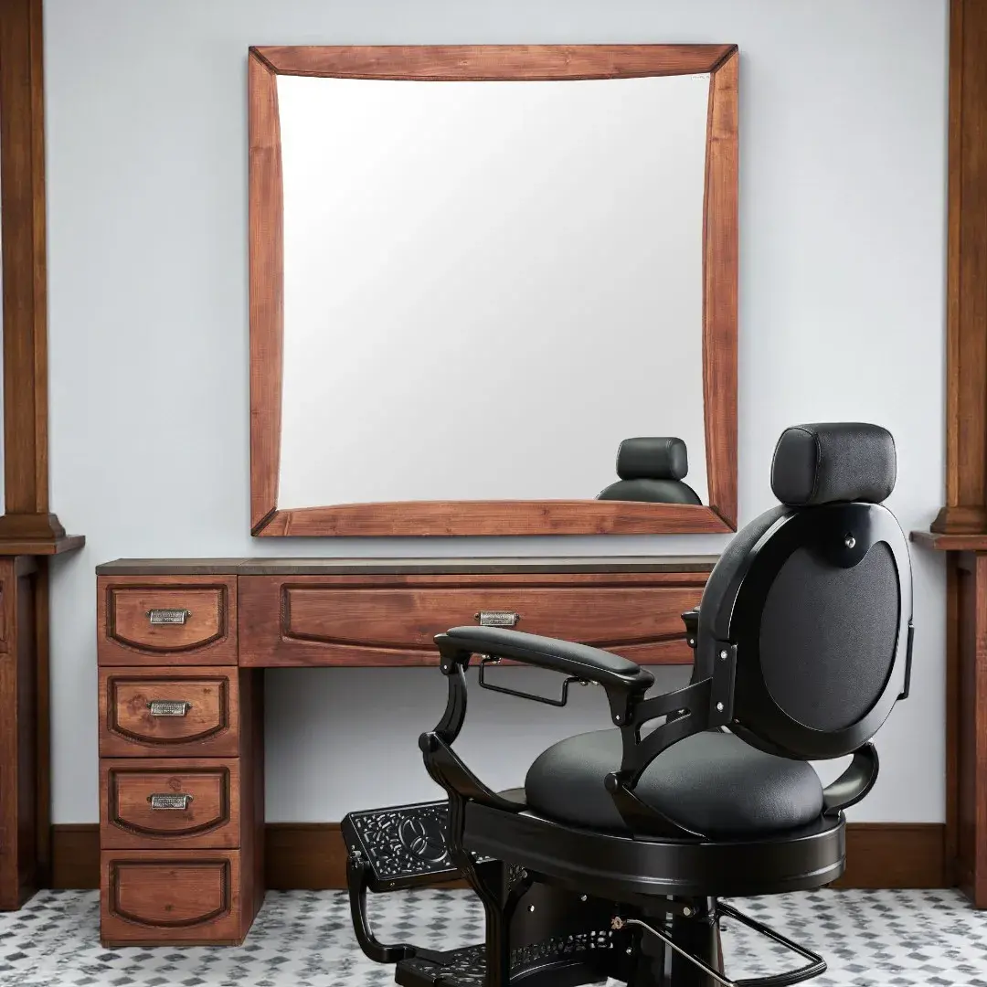 Ragnar_Barber (2) Poste de coiffage barbier RAGNAR - Coiffeuse barbier RAGNAR - Poste de coiffure vintage - Mobilier barbier professionnel -Mobilier pour salon de coiffure