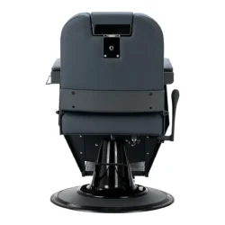 Fauteuil de barbier Bruno Full Graphite - Fauteuil barbier professionnel - chaise de barbier vintage - fauteuil de coiffure pour homme - fauteuil de coiffure vintage - mobilier de coiffure professionnel - mobilier barbier professionnel - siège barber - fauteuil barbershop