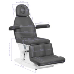 137752_12_1609 Fauteuil de soins esthétique kate noir - mobilier esthétique pour salon SPA - Mobilier Esthétique Professionnel - Fauteuil Esthétique Électrique - Fauteuil esthétique électrique kate noir