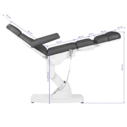 137752_13_1609 Fauteuil de soins esthétique kate noir - mobilier esthétique pour salon SPA - Mobilier Esthétique Professionnel - Fauteuil Esthétique Électrique - Fauteuil esthétique électrique kate noir