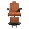 Fauteuil de barbier LEVI Marron - Fauteuil barbier professionnel - chaise de barbier vintage - fauteuil de coiffure pour homme - fauteuil de coiffure vintage - mobilier de coiffure professionnel - mobilier barbier professionnel - siège barber - fauteuil barbershop