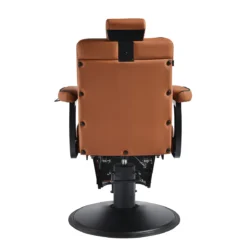 Fauteuil de barbier LEVI Marron - Fauteuil barbier professionnel - chaise de barbier vintage - fauteuil de coiffure pour homme - fauteuil de coiffure vintage - mobilier de coiffure professionnel - mobilier barbier professionnel - siège barber - fauteuil barbershop