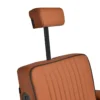Fauteuil de barbier LEVI Marron - Fauteuil barbier professionnel - chaise de barbier vintage - fauteuil de coiffure pour homme - fauteuil de coiffure vintage - mobilier de coiffure professionnel - mobilier barbier professionnel - siège barber - fauteuil barbershop