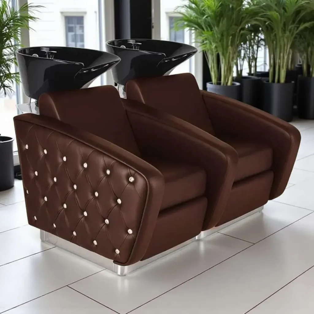 Bac à shampoing OBSESSION SOFA - Bac de lavage OBSESSION SOFA 2 Places- Bac de lavage 2 Places - Bac de lavage de coiffure - Mobilier de coiffure professionnel - bac de lavage massant - bac à shampoing massant - Bac à shampoing 2 Places