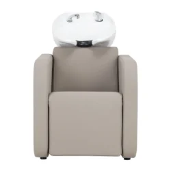 Bac à shampoing SYLVIA Beige - Bac de lavage SYLVIA Beige - Bac de lavage professionnel - Bac de lavage de coiffure - Mobilier de coiffure professionnel