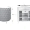 Meuble de réception OBSESSION I - Comptoir d'Accueil OBSESSION I - Meuble d'Accueil OBSESSION I - Comptoir caisse OBSESSION I - mobilier de coiffure haut de gamme - meuble pour salon de coiffure