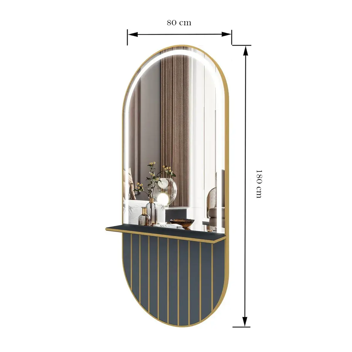 coiffeuse murale Miroir de coiffure Agathe CG - Poste de coiffage Agathe CG- Mobilier pour salon de coiffure - Poste de coiffure professionnel - Miroir de coiffure avec led Agathe CG - Poste de coiffage Agathe CG - Mobilier pour salon de coiffure - Poste de coiffure professionnel