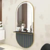 coiffeuse murale Miroir de coiffure Agathe CG - Poste de coiffage Agathe CG- Mobilier pour salon de coiffure - Poste de coiffure professionnel - Miroir de coiffure avec led Agathe CG - Poste de coiffage Agathe CG - Mobilier pour salon de coiffure - Poste de coiffure professionnel