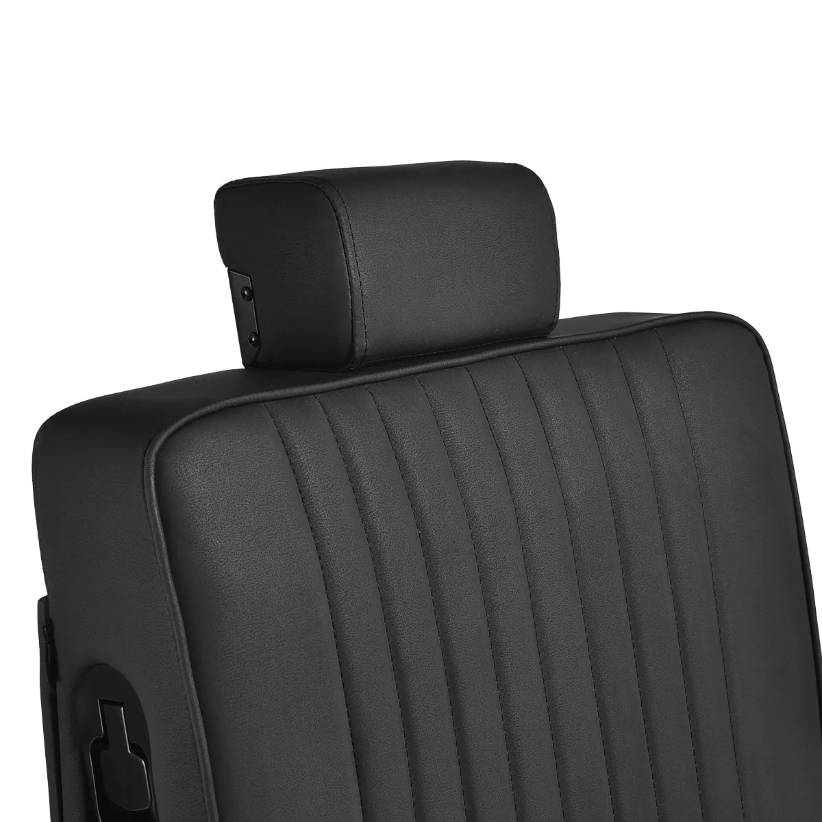 Fauteuil de barbier LEVI Black - Fauteuil barbier professionnel - chaise de barbier vintage - fauteuil de coiffure pour homme - fauteuil de coiffure vintage - mobilier de coiffure professionnel - mobilier barbier professionnel - siège barber - fauteuil barbershop