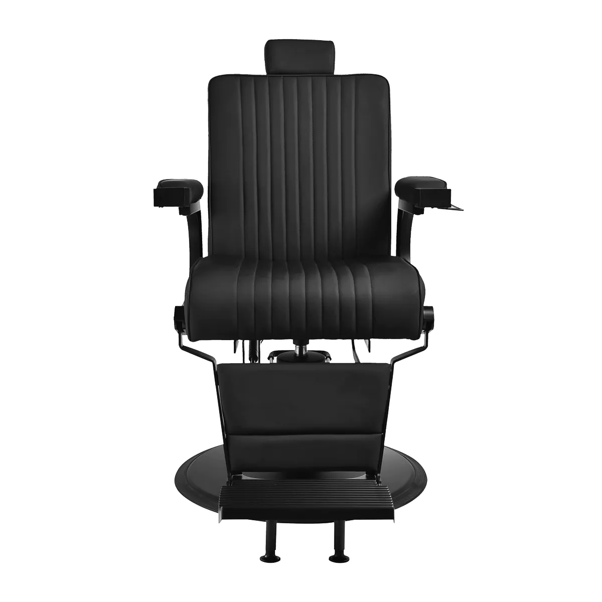 Fauteuil de barbier LEVI Black - Fauteuil barbier professionnel - chaise de barbier vintage - fauteuil de coiffure pour homme - fauteuil de coiffure vintage - mobilier de coiffure professionnel - mobilier barbier professionnel - siège barber - fauteuil barbershop