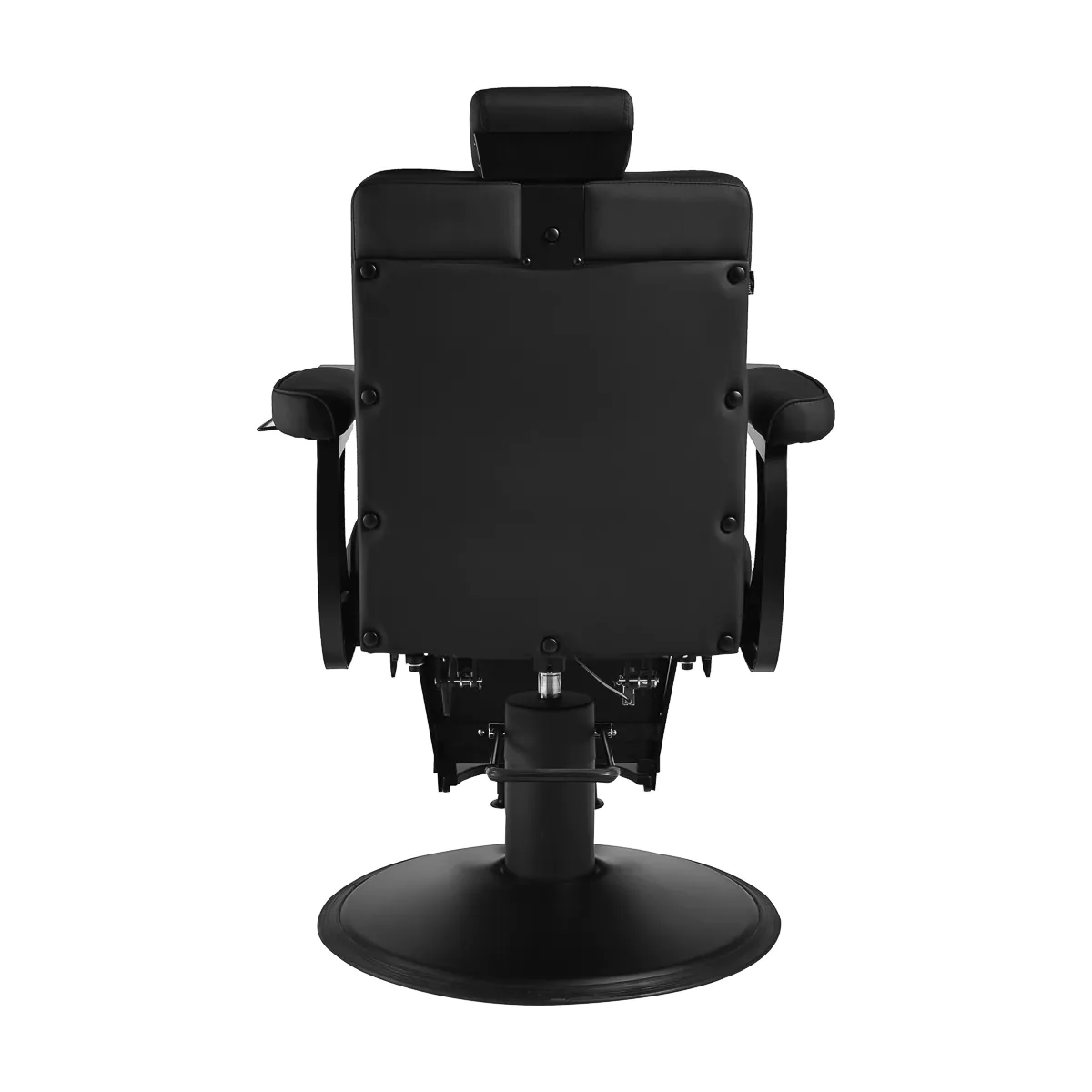 Fauteuil de barbier LEVI Black - Fauteuil barbier professionnel - chaise de barbier vintage - fauteuil de coiffure pour homme - fauteuil de coiffure vintage - mobilier de coiffure professionnel - mobilier barbier professionnel - siège barber - fauteuil barbershop