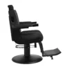 Fauteuil de barbier LEVI Black - Fauteuil barbier professionnel - chaise de barbier vintage - fauteuil de coiffure pour homme - fauteuil de coiffure vintage - mobilier de coiffure professionnel - mobilier barbier professionnel - siège barber - fauteuil barbershop