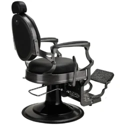 Fauteuil de barbier TOMMY B - Fauteuil barbier professionnel - chaise de barbier vintage - fauteuil de coiffure pour homme - fauteuil de coiffure vintage - mobilier de coiffure professionnel - mobilier barbier professionnel - siège barber - fauteuil barbershop