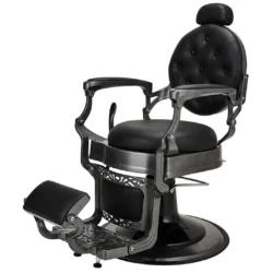 Fauteuil de barbier TOMMY B - Fauteuil barbier professionnel - chaise de barbier vintage - fauteuil de coiffure pour homme - fauteuil de coiffure vintage - mobilier de coiffure professionnel - mobilier barbier professionnel - siège barber - fauteuil barbershop
