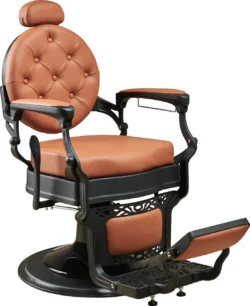 Fauteuil de barbier TOMMY BR - Fauteuil barbier professionnel - chaise de barbier vintage - fauteuil de coiffure pour homme - fauteuil de coiffure vintage - mobilier de coiffure professionnel - mobilier barbier professionnel - siège barber - fauteuil barbershop