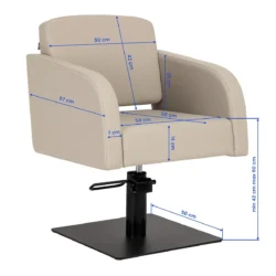 Gabbiano Elda hair salon chair (6) Gabbiano Elda Styling Chair - Gabbiano Elda Barber Chair - Professional Styling Chair - Hair Salon Furniture - Hair Salon Cabinet
