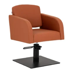 Fauteuil de coiffure Gabbiano Elda Brun (3) Fauteuil de coiffure Gabbiano Elda Brun - chaise de coiffure Gabbiano Elda Brun - fauteuil de coiffure professionnel - mobilier pour salon de coiffure - meuble pour salon de coiffure