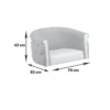Fauteuil de coiffure OBSESSION (3) Fauteuil de coiffure OBSESSION - chaise de coiffure OBSESSION - fauteuil de coiffure professionnel - mobilier pour salon de coiffure - meuble pour salon de coiffure