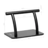 repose-pieds de coiffure - équipement de coiffure professionnel - repose-pieds Gabbiano L005S noir - matériel pour salon de coiffure -