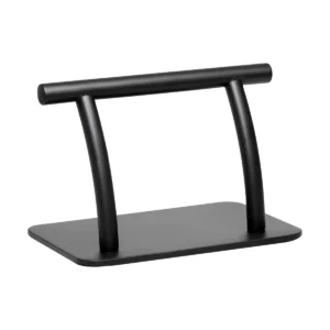 repose-pieds de coiffure - équipement de coiffure professionnel - repose-pieds Gabbiano L005S noir - matériel pour salon de coiffure -