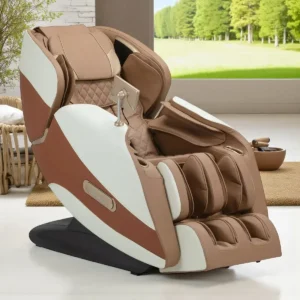 Fauteuil de massage Sakura Luxury 808 White Beige - Fauteuil massant de luxe - Fauteuil de massage professionnel - Fauteuil de massage SPA - Fauteuil de massage haut de gamme
