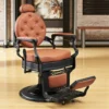 Fauteuil de barbier TOMMY BR - Fauteuil barbier professionnel - chaise de barbier vintage - fauteuil de coiffure pour homme - fauteuil de coiffure vintage - mobilier de coiffure professionnel - mobilier barbier professionnel - siège barber - fauteuil barbershop