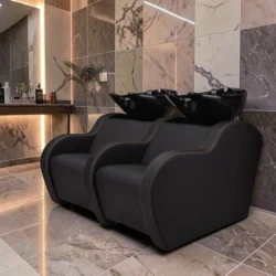 bac Holly sofa (1) Bac à shampoing professionnel HOLLY SOFA - Bac de lavage professionnel HOLLY SOFA - Bac à shampoing massant - Bac de lavage massant - Mobilier de coiffure professionnel