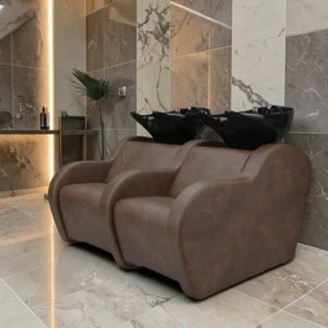 Bac à shampoing professionnel HOLLY SOFA - Bac de lavage professionnel HOLLY SOFA - Bac à shampoing massant - Bac de lavage massant - Mobilier de coiffure professionnel